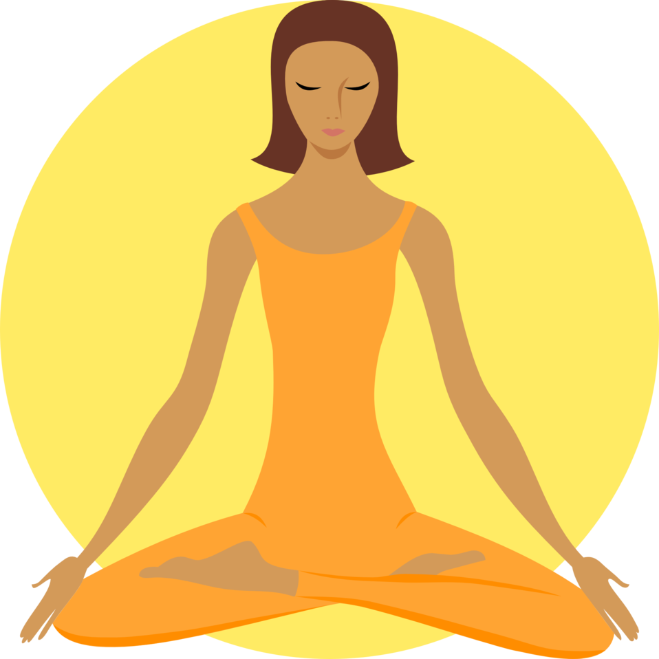 meditation clipart illustration
