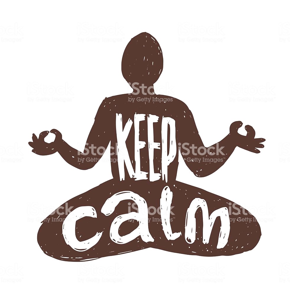 meditation clipart keep calm
