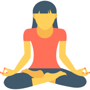 meditation clipart mental well being