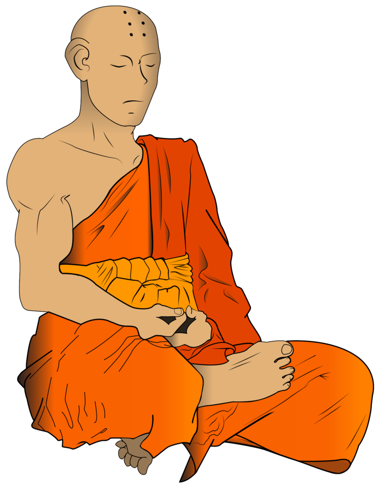 Meditation clipart monk, Meditation monk Transparent FREE for download