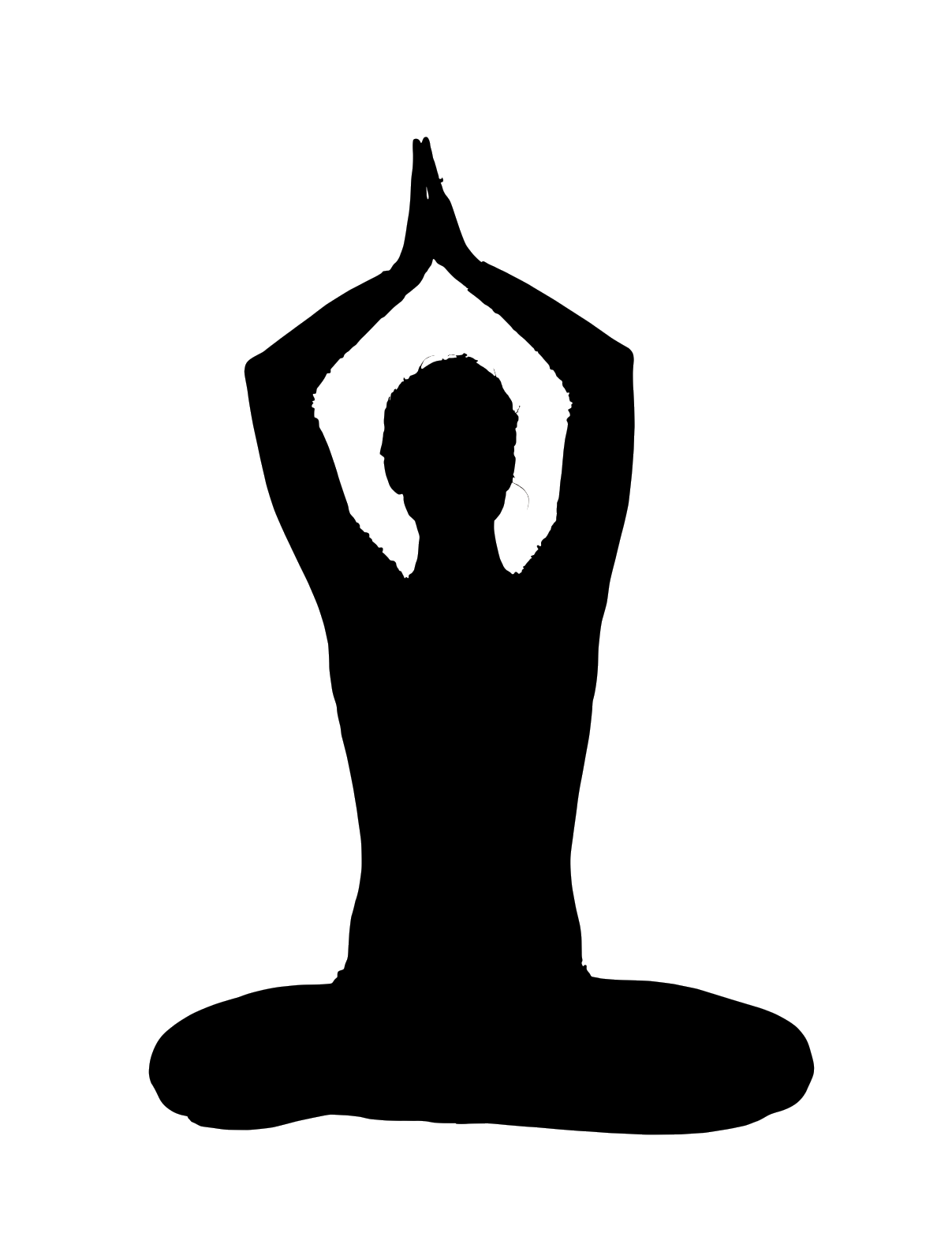 meditation clipart sadhu