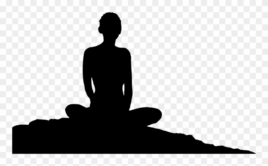 Meditation clipart transparent. Meditating png woman silhouette