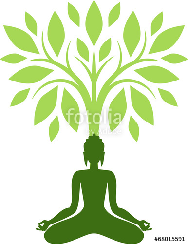 meditation clipart tree