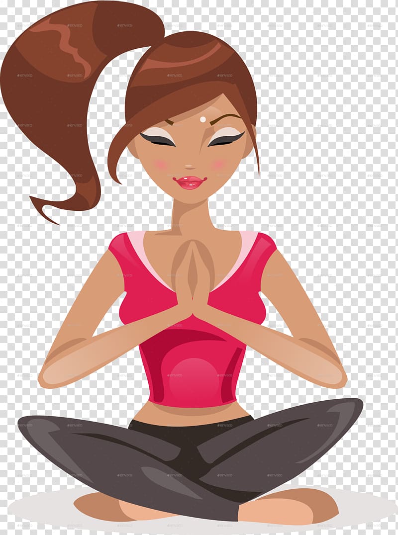 meditation clipart yoga girl