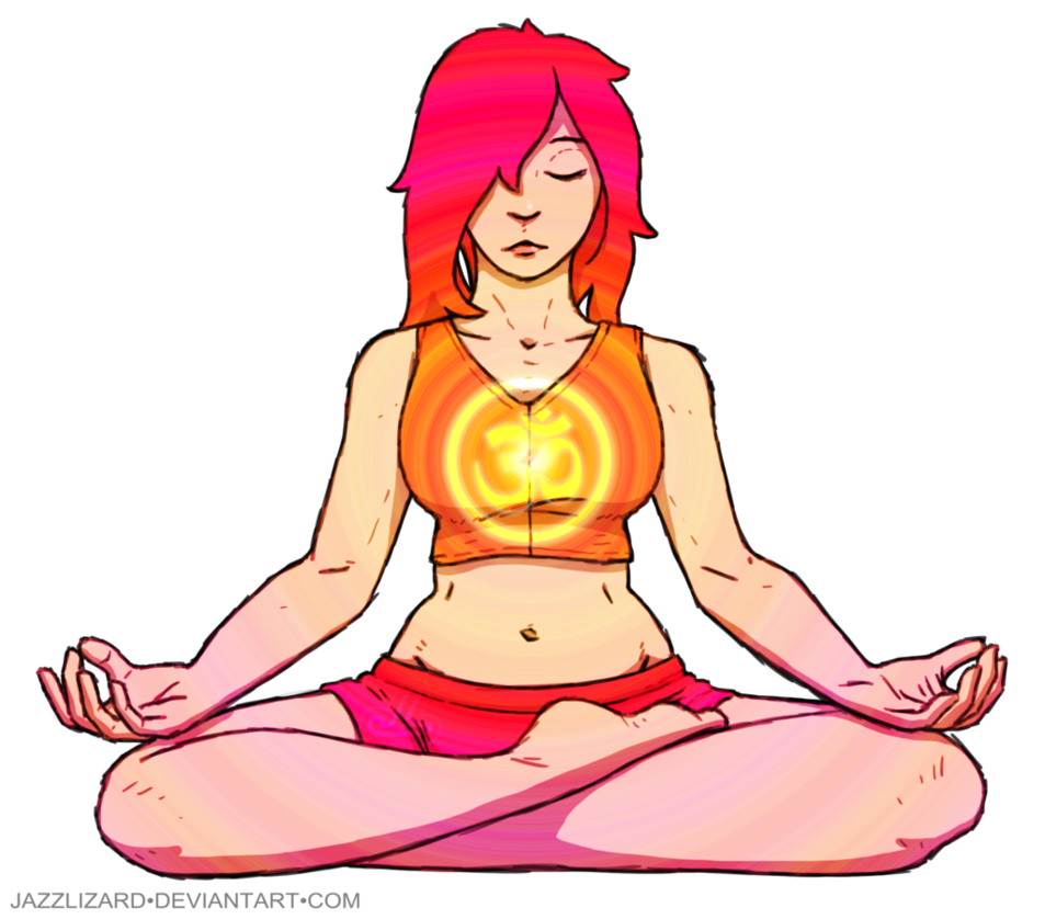 meditation clipart yoga girl