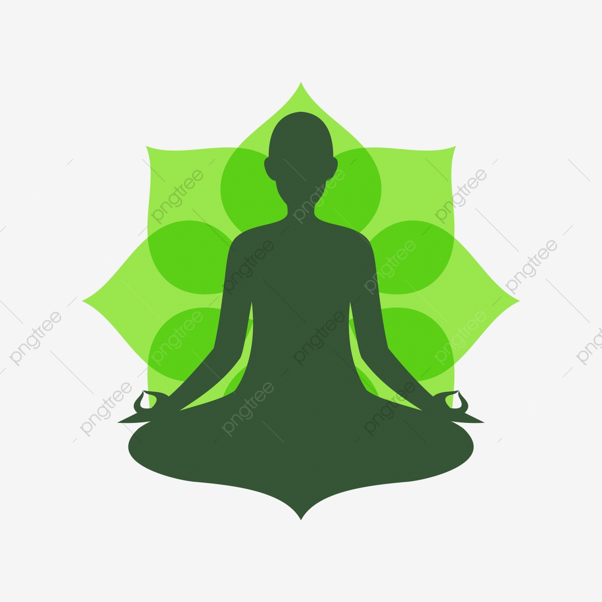 Mandala png and vector. Meditation clipart yoga meditation