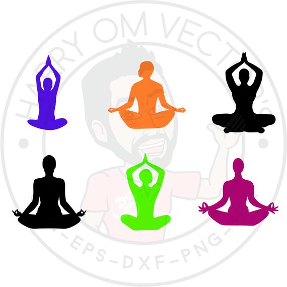 meditation clipart yoga teacher