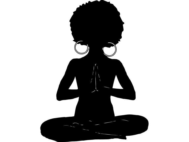 meditation clipart yoga woman