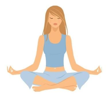 meditation clipart yogasana