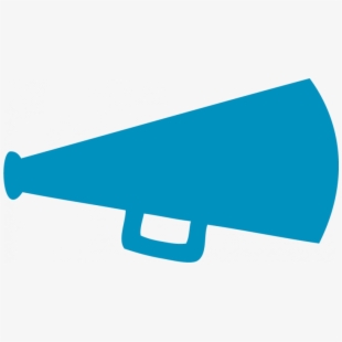 megaphone clipart blue