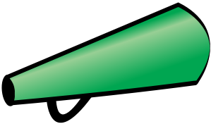 megaphone clipart green