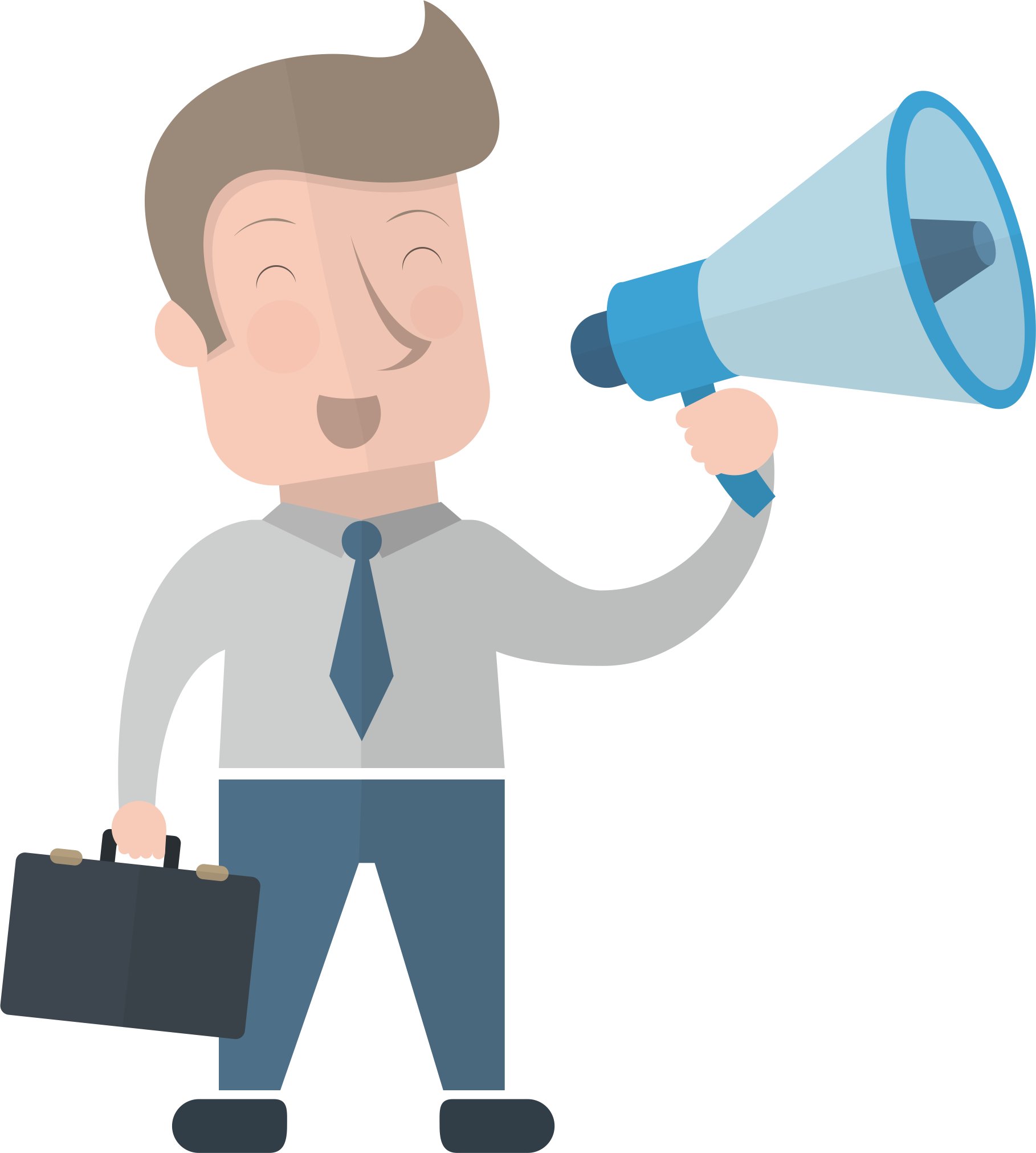 Word of mouth social. Megaphone clipart marketing