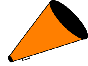 megaphone clipart orange