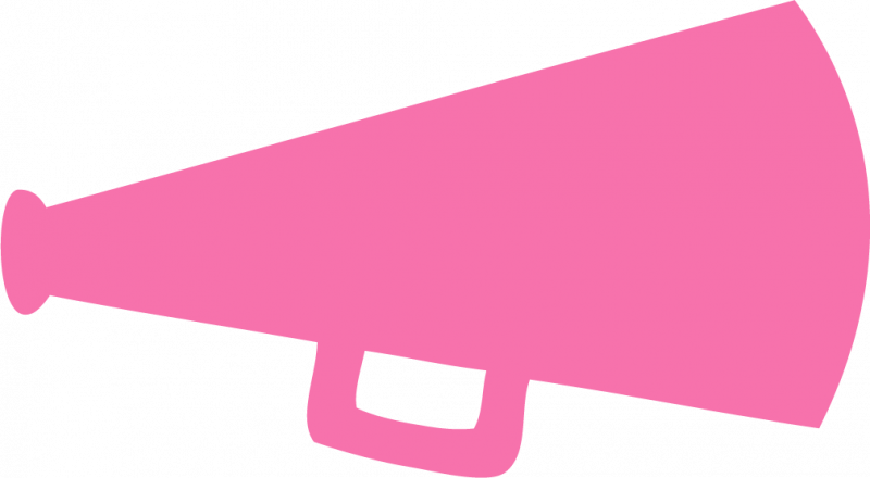 megaphone clipart pink