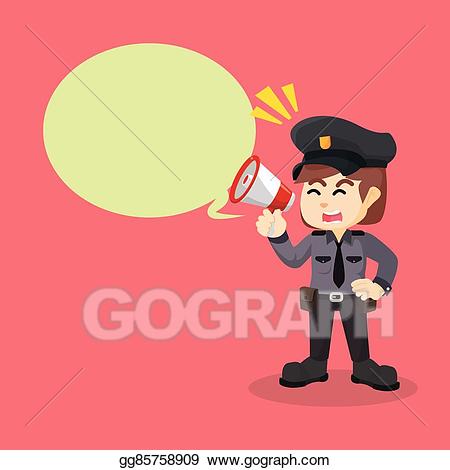 megaphone clipart police