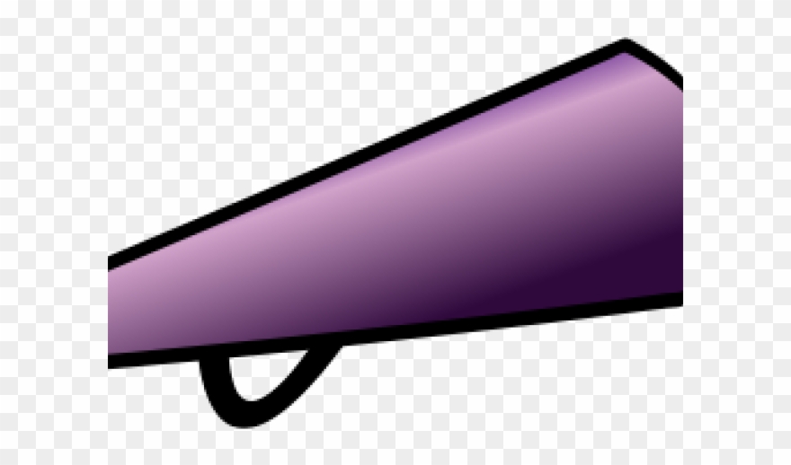 megaphone clipart purple