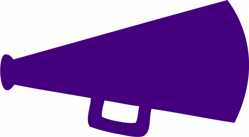 megaphone clipart purple