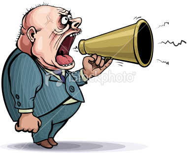 Nuisance ultimatums to government. Megaphone clipart ultimatum