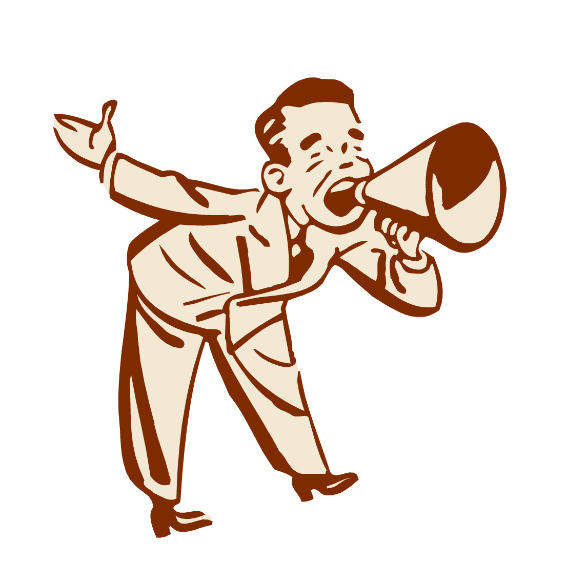 megaphone clipart vintage