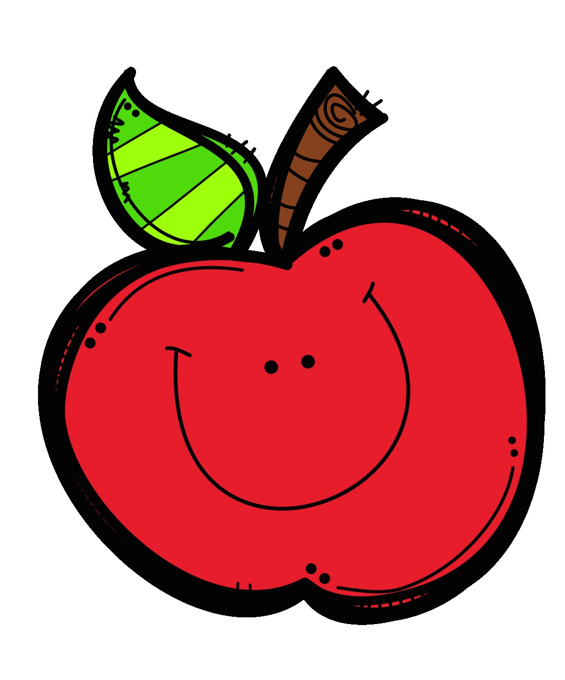 With happy apple basket. Melonheadz clipart basketball