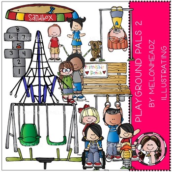 Pals clip art by. Melonheadz clipart playground