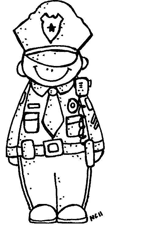 Free melonheadz police cliparts. Policeman clipart black and white