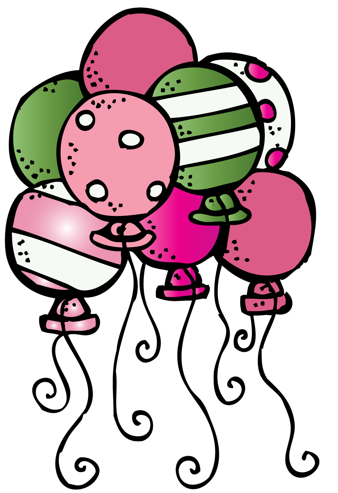 Melonheadz clipart present. Birthday drawing free on