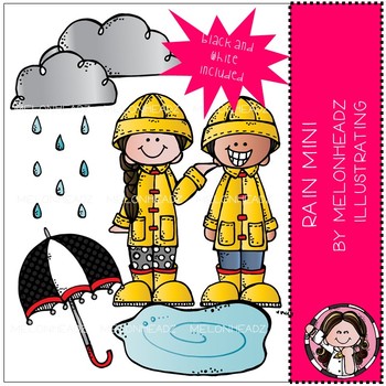 Melonheadz clipart rain. Clip art mini set