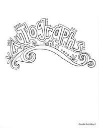 Image result for page. Yearbook clipart autograph