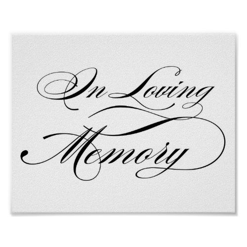 Black elegant script in. Memory clipart calligraphy