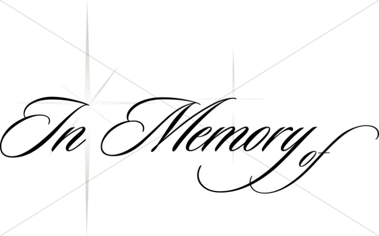 memory clipart funeral service