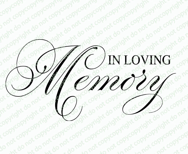 memory clipart tribute