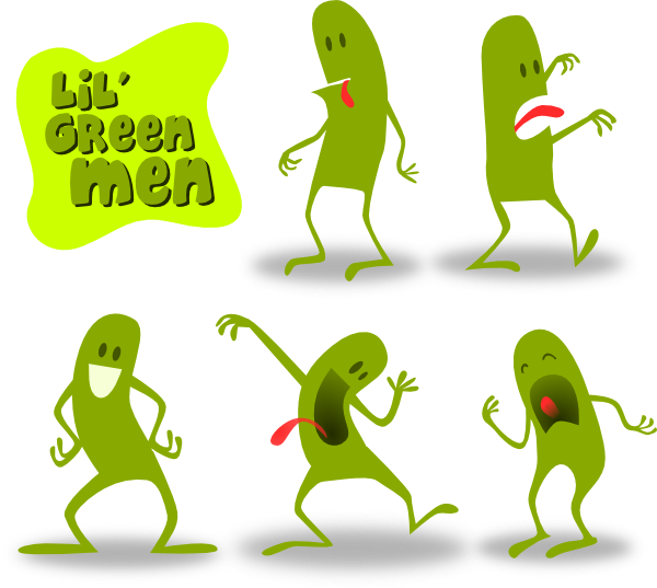 men clipart green