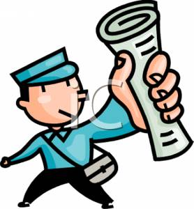 newsletter clipart newspaper delivery boy