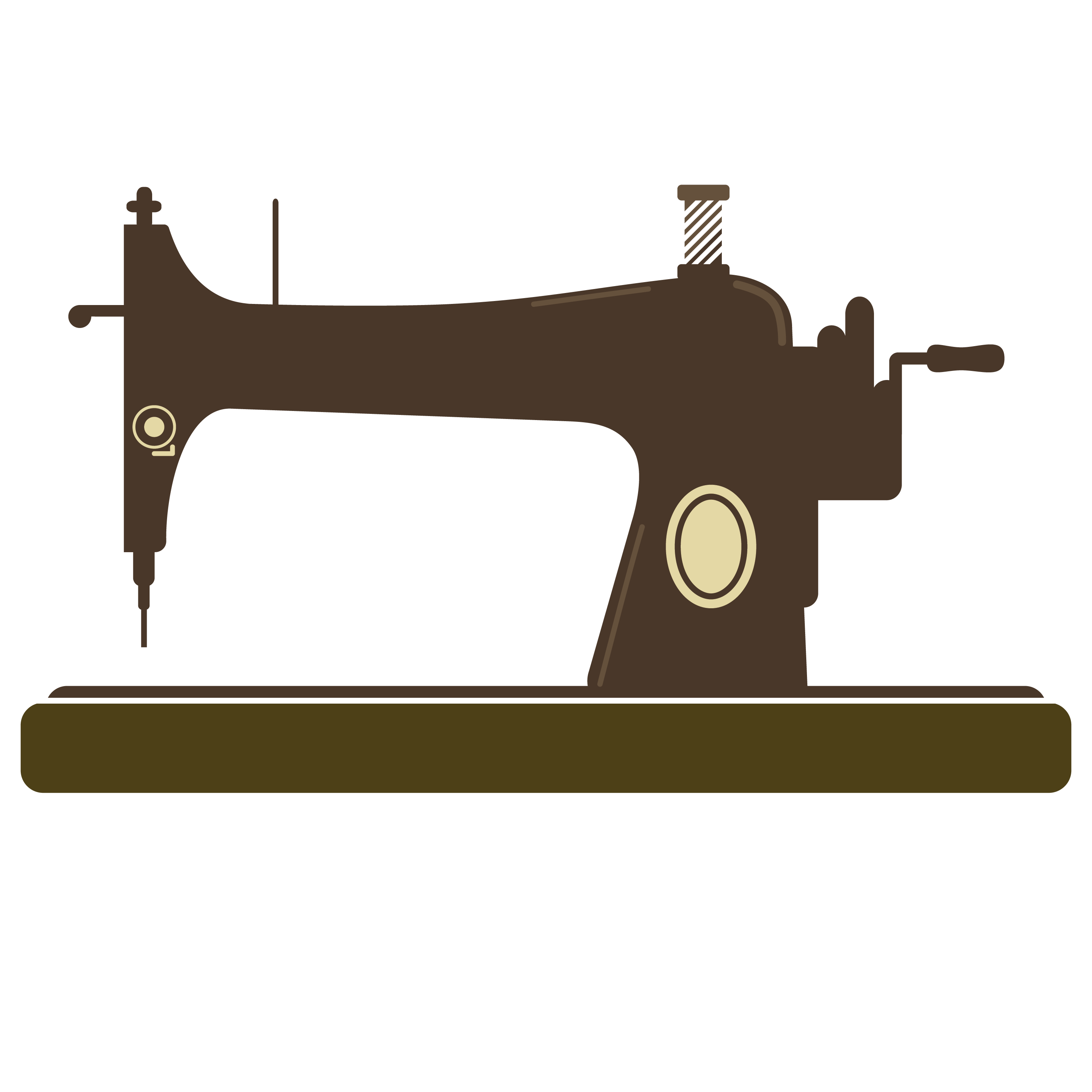 sewing clipart vector
