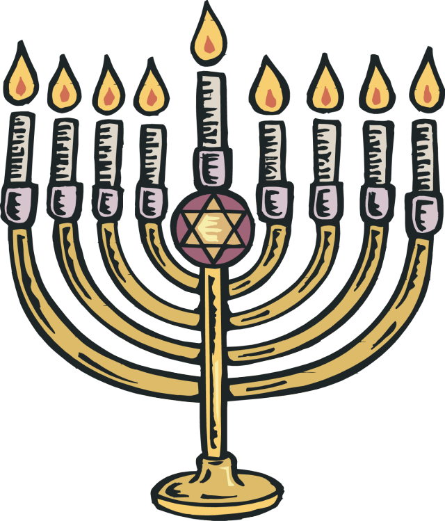 menorah clipart cartoon