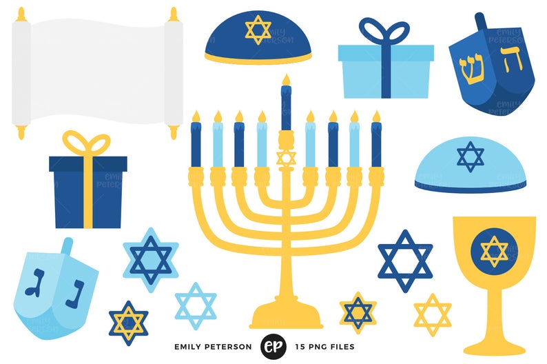 Menorah clipart cute. Hanukkah clip art dreidel