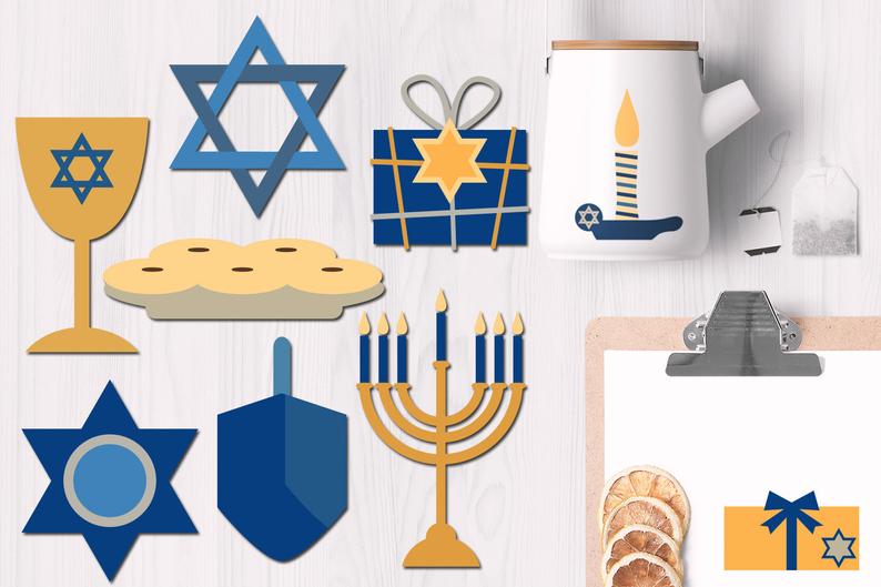 Hanukkah clip art commercial. Menorah clipart paper