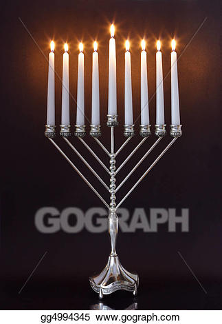 menorah clipart traditional