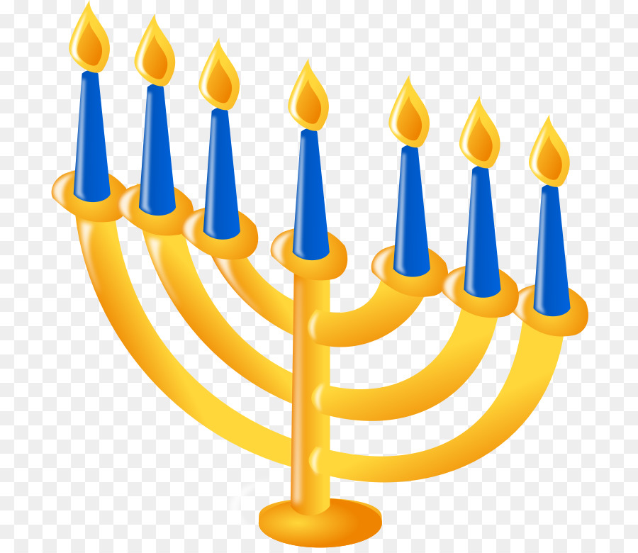 Yellow star product line. Menorah clipart transparent background