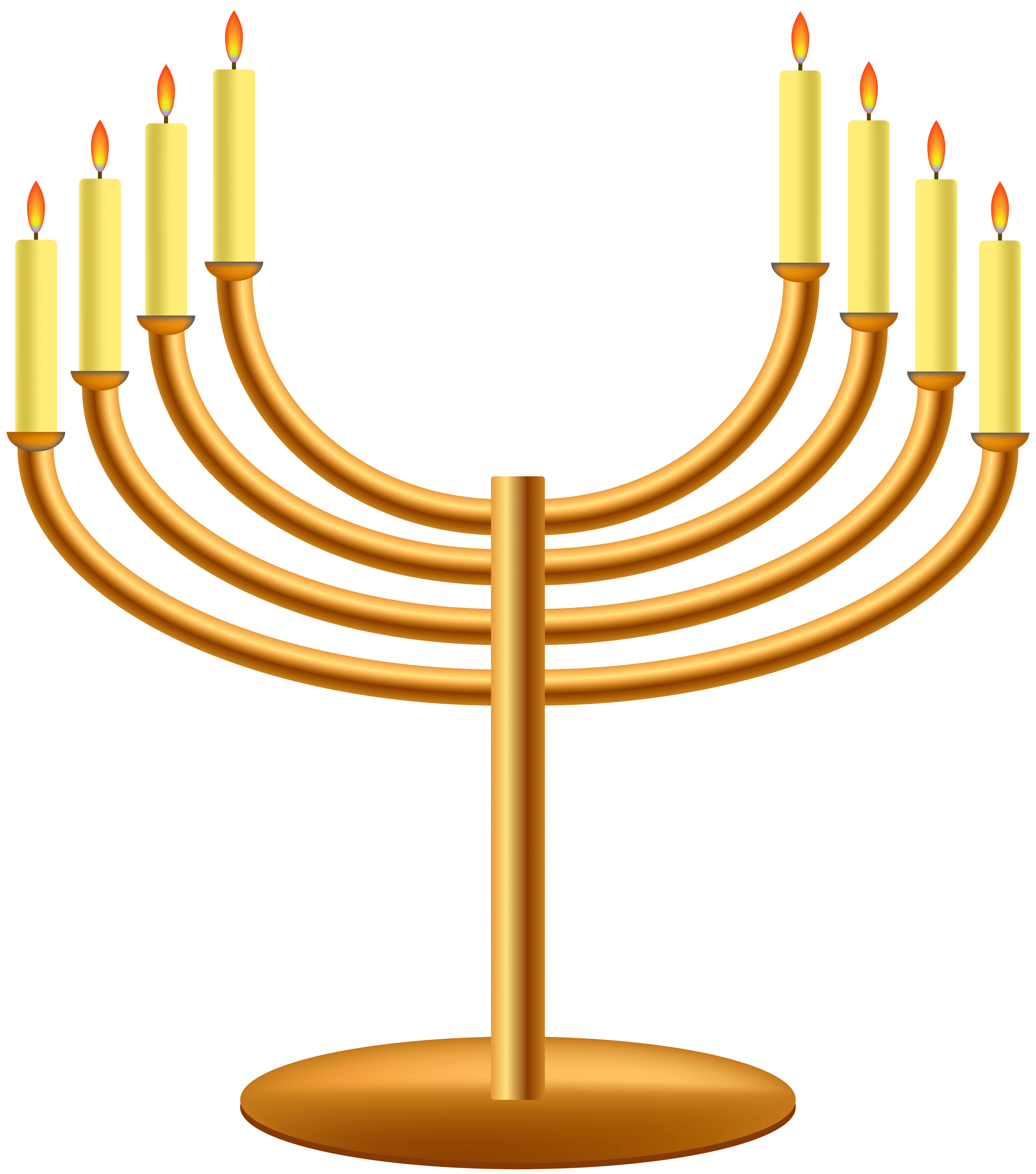 menorah clipart transparent background