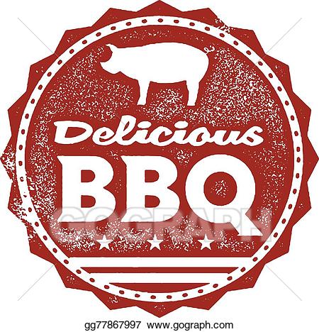Vector delicious stamp . Menu clipart bbq menu