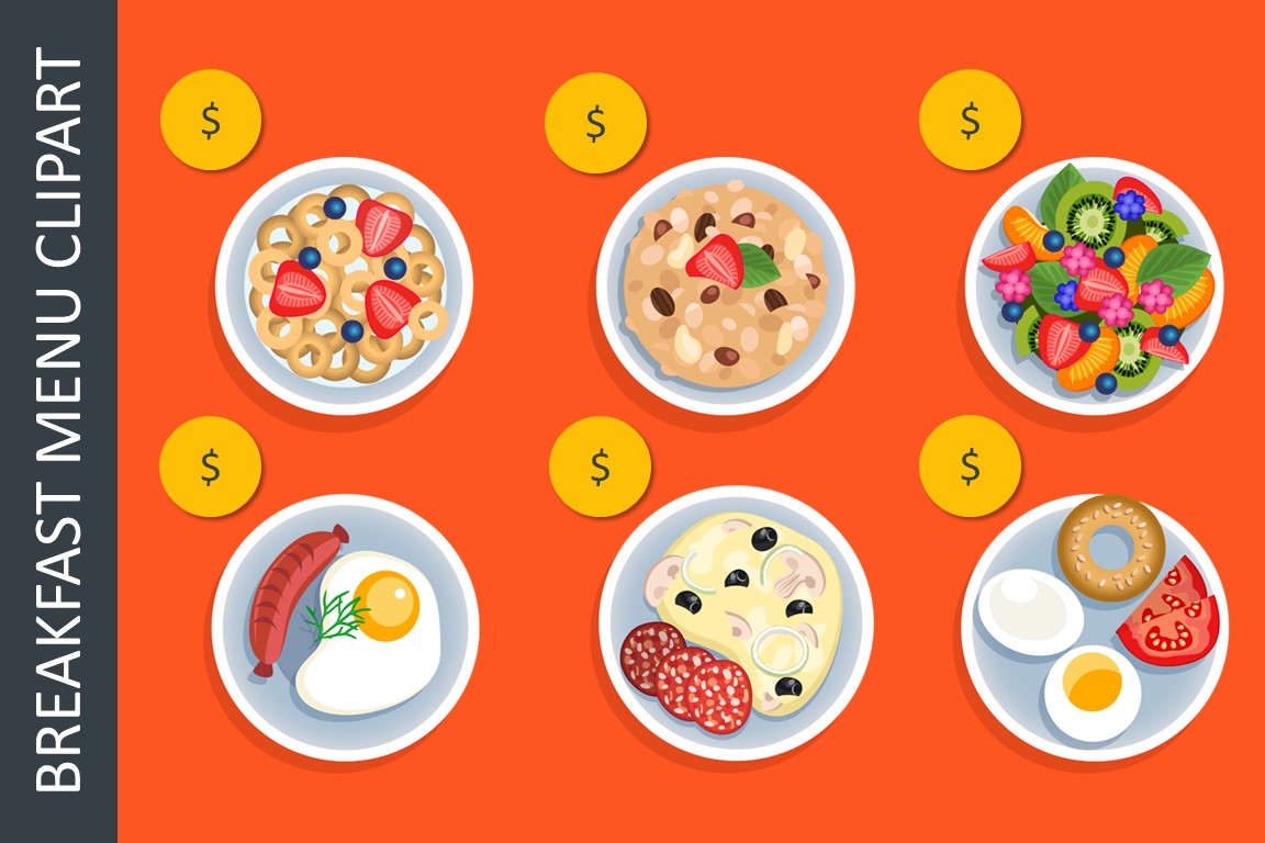 . Menu clipart breakfast menu