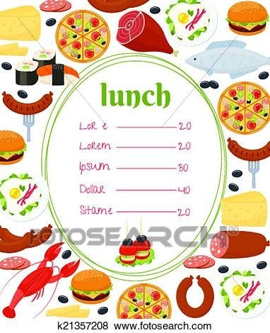 menu clipart corporate lunch