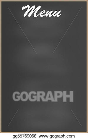 Stock illustration board drawing. Menu clipart empty
