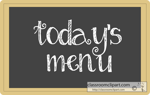 menu clipart lunch menu