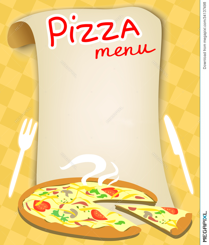 menu clipart pizza