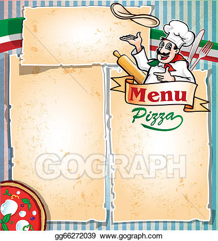 menu clipart pizza