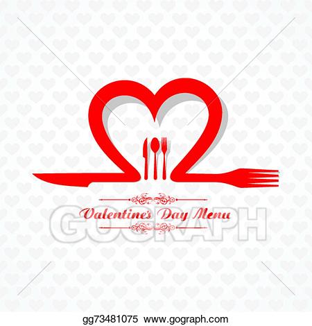 valentine clipart menu