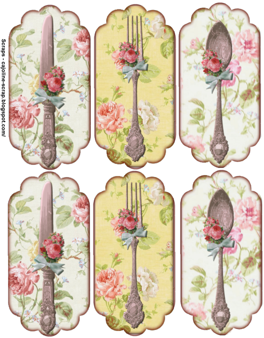 menu clipart vintage cutlery